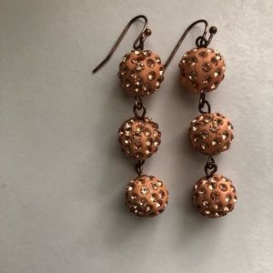 Rose gold earrings